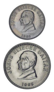 Набір монет Колумбія набір із 2 монет 1965 UNC 20, 50 сентаво М24075 фото