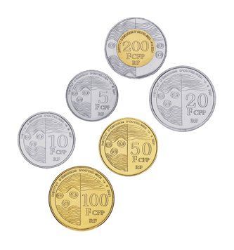 Набір монет Французька Полінезія набір з 6 монет 2021 UNC 5, 10, 20, 50, 100, 200 франків М16965 фото