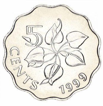 Свазіленд 5 центів 1999 AU-UNC М12279 фото