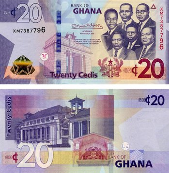 Ghana 20 Cedi 2019 UNC (P48)