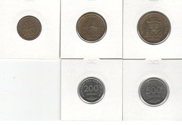 Vietnam set of 5 coins 2003 VF