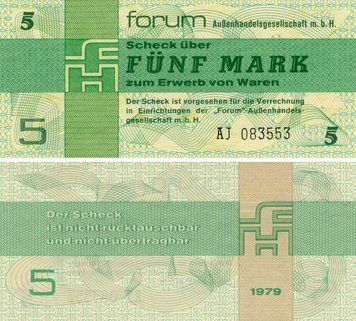 Banknote Germany 5 mark 1979 UNC GDR (PFX3)