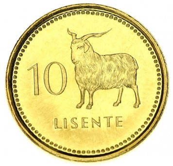 Lesotho 10 Lisente 1998-2016 UNC