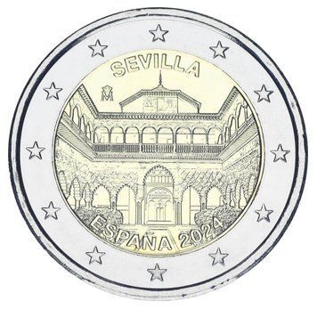 Монета Іспанія 2 євро 2024 Біметал UNC Севілья Севільський собор М19526 фото