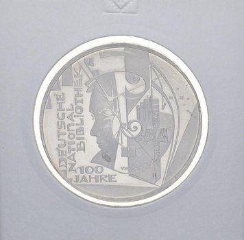 Монета Німеччина 10 євро 2012 &laquo;Національна бібліотека&raquo; UNC М10925 фото
