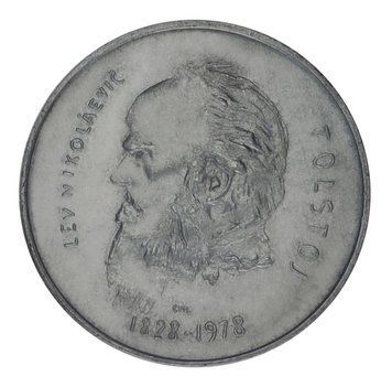 Монета Сан-Марино 1000 лир 1978 Серебро F-VF 150 лет со дня рождения Льва Толстого М21493 фото