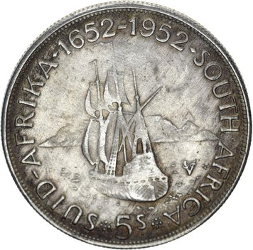 South Africa 5 shillings 1952 Ship VF-XF (Copy)