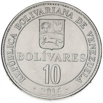 Venezuela 10 Bolivar 2016 UNC