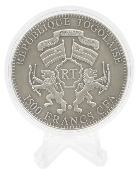 Монета Того 1500 франків 2012 &laquo;Рік дракона&raquo; Срібло UNC (KM#94) М04152 фото