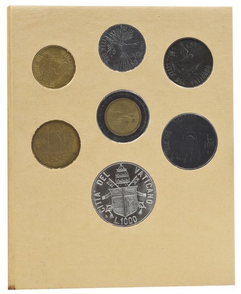 Coins set Vatican City 7-coin set 1984 AU-UNC Pope John Paul II, 6th year of reign