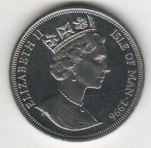 Isle of Man 1 crown 1996 &ldquo;Inventions.&nbsp;Compass &raquo;UNC (KM # 557)