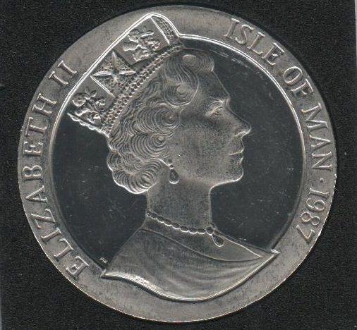 Острів Мен 1 крона 1987 &laquo;200 років американської конституції&raquo; UNC (KM#176) М07928 фото
