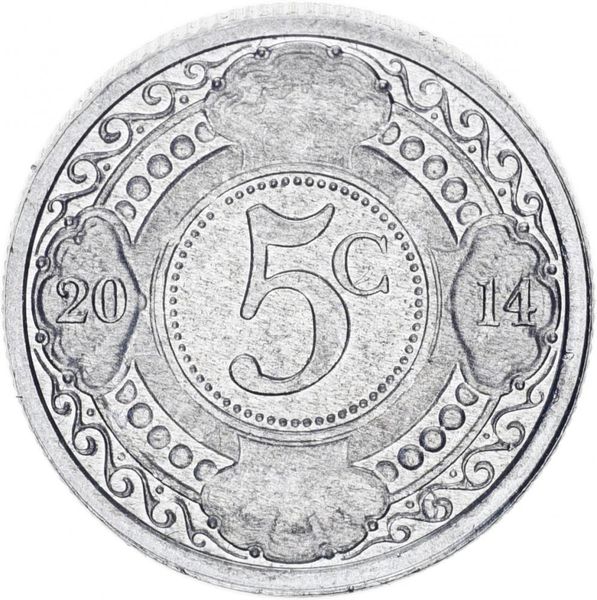 Netherlands Antilles 5 cents 2014 AU-UNC