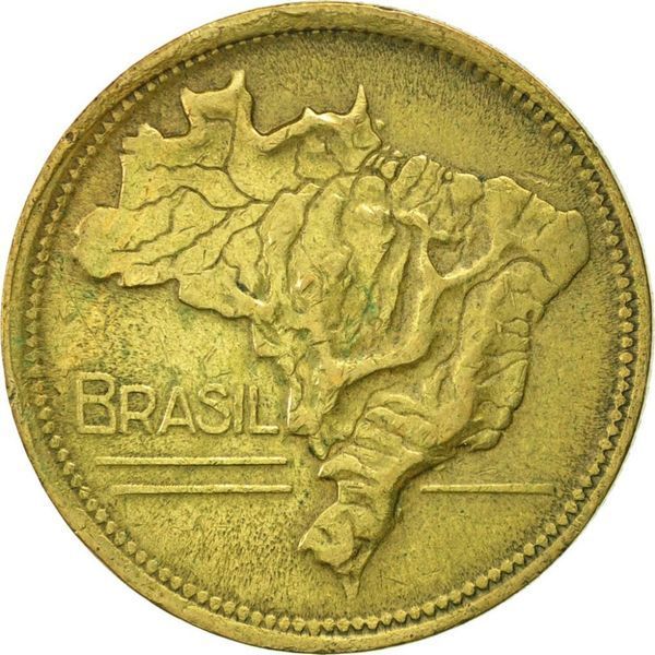 Coin Brazil 2 Cruzeiro 1945-1950 VF (KM # 559)