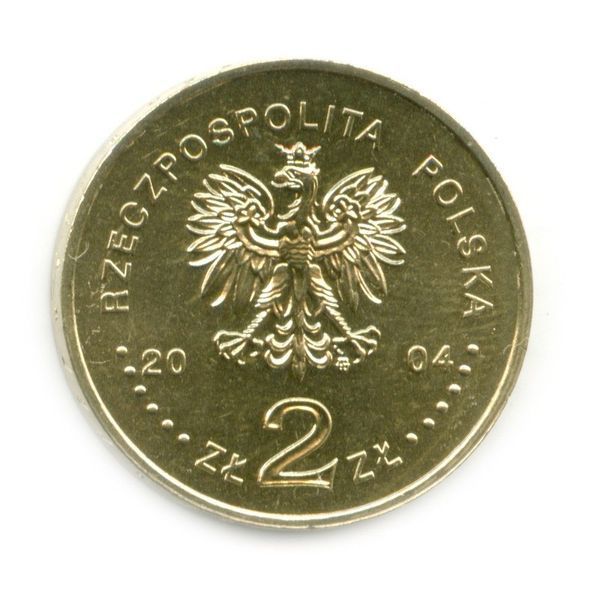 Coin Poland 2 zloty 2004 F-VF Masovian Voivodeship (Y # 489)