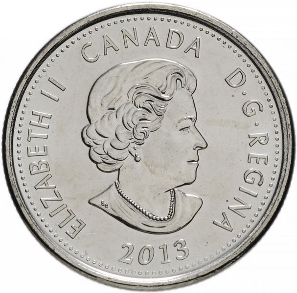 Canada 25 cents 2013 "War of 1812 - Charles de Salaberry" UNC