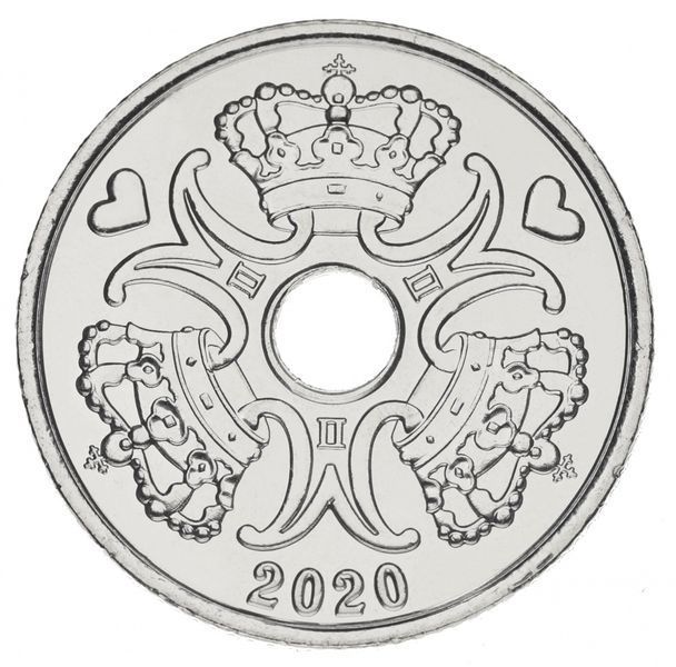 Данія 2 крони 2020 UNC М15696 фото