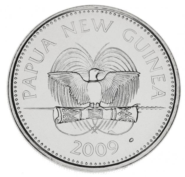 Papua New Guinea 20 toya 2009 UNC Ostrich (KM # 5)