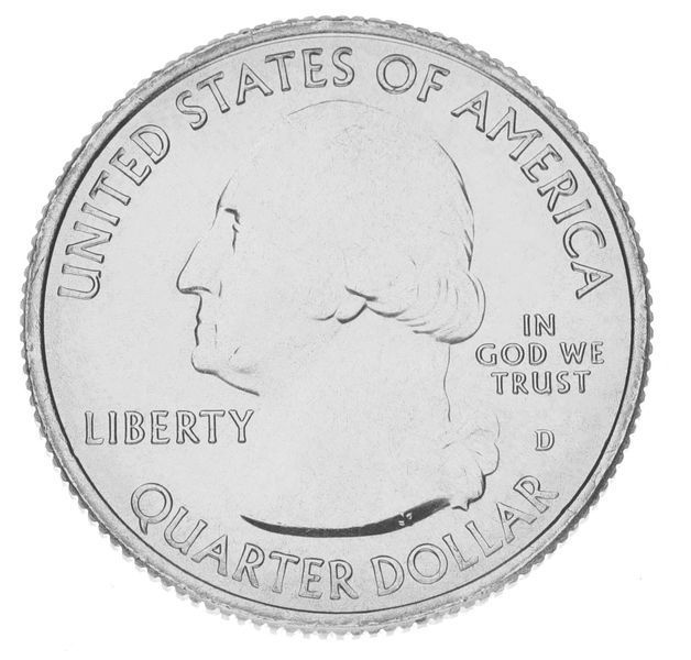 Coin US 25 cents (quarter) 2020 D UNC 55th Park - Tallgrass Prairie National Wildlife Refuge - Butterfly