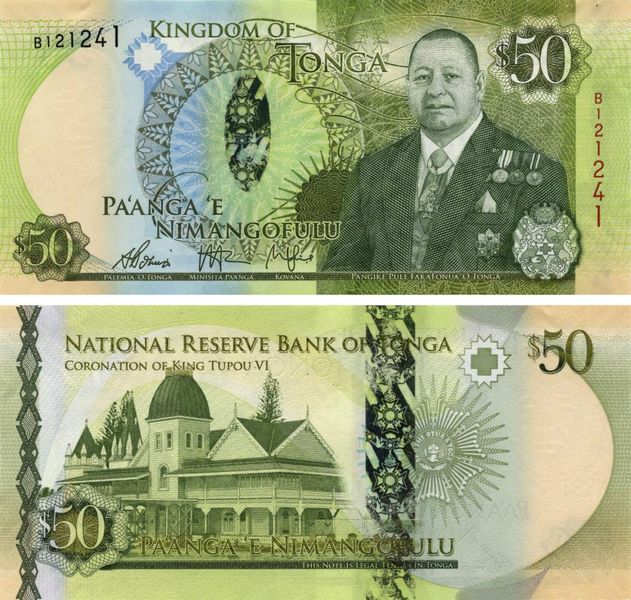 Tonga 50 Paanga 2015 UNC (P49)