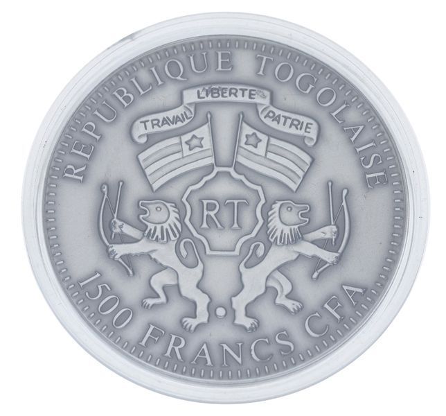 Монета Того 1500 франків 2012 &laquo;Рік дракона&raquo; Срібло UNC (KM#94) М04152 фото