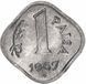 India 1 pais 1967 F-VF (KM # 10)