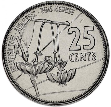 Seychelles 25 cents 2016 UNC