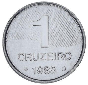 Монета Бразилія 1 крузейро 1985 UNC М17217 фото