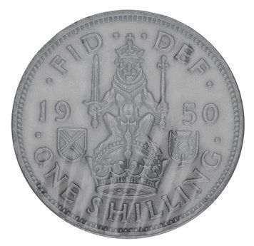 Монета Великобританія 1 шилінг 1950 F-VF Шотландія Лев. М20909 фото