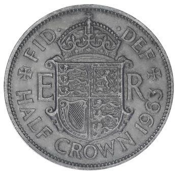 Монета Великобританія 1/2 крони 1963 F-VF Half Crown М18192 фото