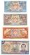 Bhutan set of 5 UNC banknotes