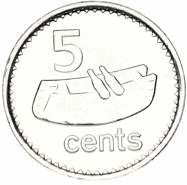 Fiji 5 cents 2010 AU-UNC