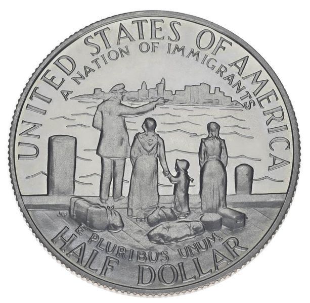 Монета США 50 центов (халф) 1986 UNC 100 лет Статуе Свободы М04254 фото