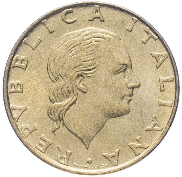 Монета Италия 200 лир 1993 VF (KM#155) М08849 фото