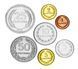 Coins set El Salvador set of 7 coins 1972-1999 AU-UNC 1, 2, 3, 5, 10, 25, 50 centavos