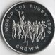 Остров Мэн 1 крона 1999 &laquo;Чемпионат мира по регби&raquo; UNC Разновидность 3 (KM#942) М08141 фото 1