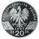 Coin Poland 20 PLN 2007 "Seal" Silver Proof (Y # 579)