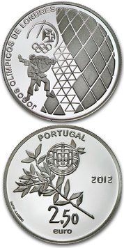 Монета Португалія 2,5 євро 2012 &laquo;Олімпійські ігри 2012&raquo; UNC (KM#816) М04946 фото