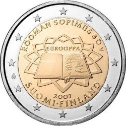 Фінляндія 2 євро 2007 «Римський договір» UNC (KM#138) М00266 фото