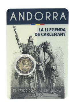 Andorra 2 euro 2022 Bimetal UNC The Legend of Charlemagne