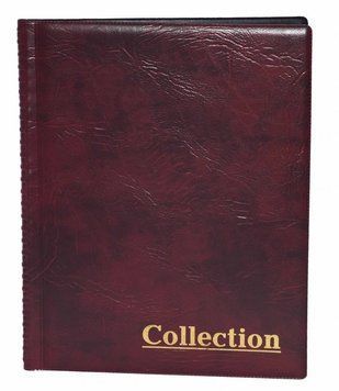 Альбом для 250 монет (150 монет до 25 мм. Та для 100 монет до 35 мм.) Collection Бордовий А12666 фото