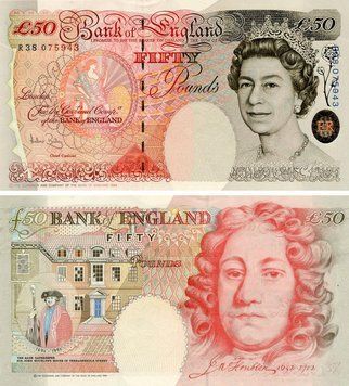 Великобритания Англия 50 фунтов 1994 UNC (P388c)