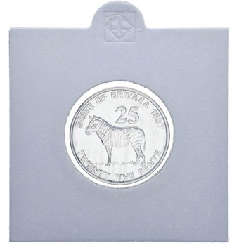 Eritrea 25 cents 1997 AU-UNC Zebra