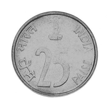 India 25 pice 2001 F-VF Rhino
