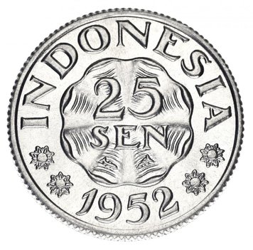 Indonesia 25 Sep 1952 F-VF Eagle (KM # 8)