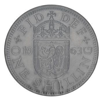 Монета Великобританія 1 шилінг 1963 F-VF М20910 фото