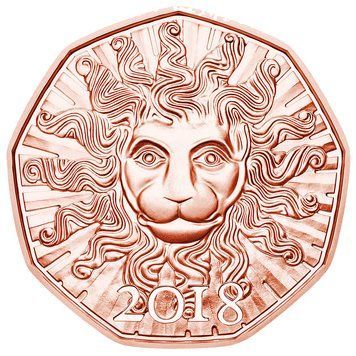 Австрія 5 євро 2018 &laquo;Голова лева&raquo; UNC М08581 фото