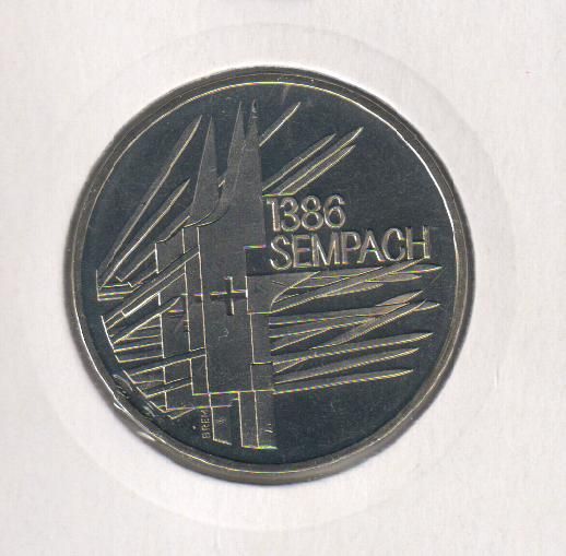 Switzerland 5 francs 1986 UNC (KM # 65)