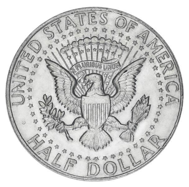 Монета США 50 центів (халф) 1964 Срібло F-VF Джон Кеннеді - перший рік випуску (Ag 900, 12,5 грам) М19903 фото