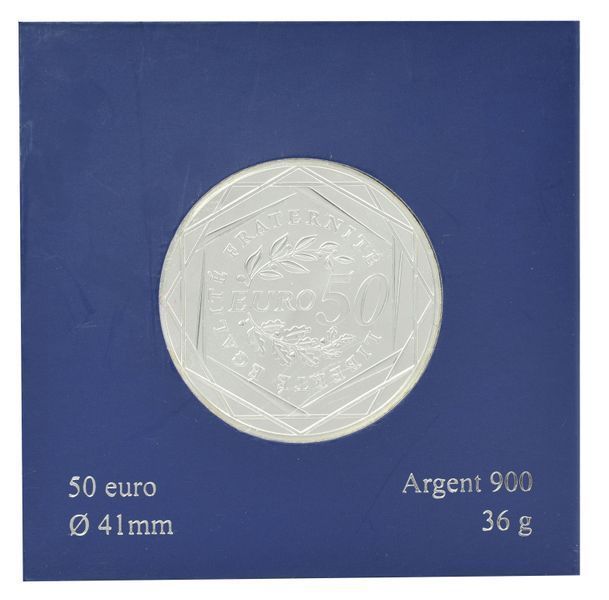 Монета Франція 50 євро 2010 Срібло UNC (Ag 900, 36 грам) М21489 фото